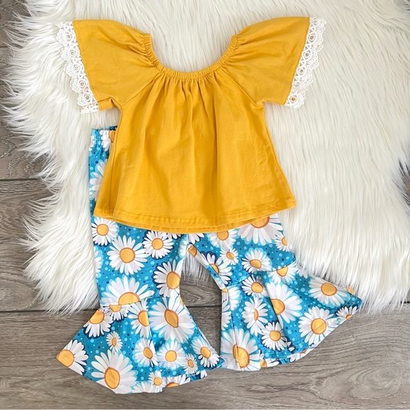 Ensemble 2 Pièces Pour Fille – Taille Large (4T), Neuf Sans étiquettes, Couleur Unie